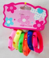 2923_Elastique + Perles Fluo x6